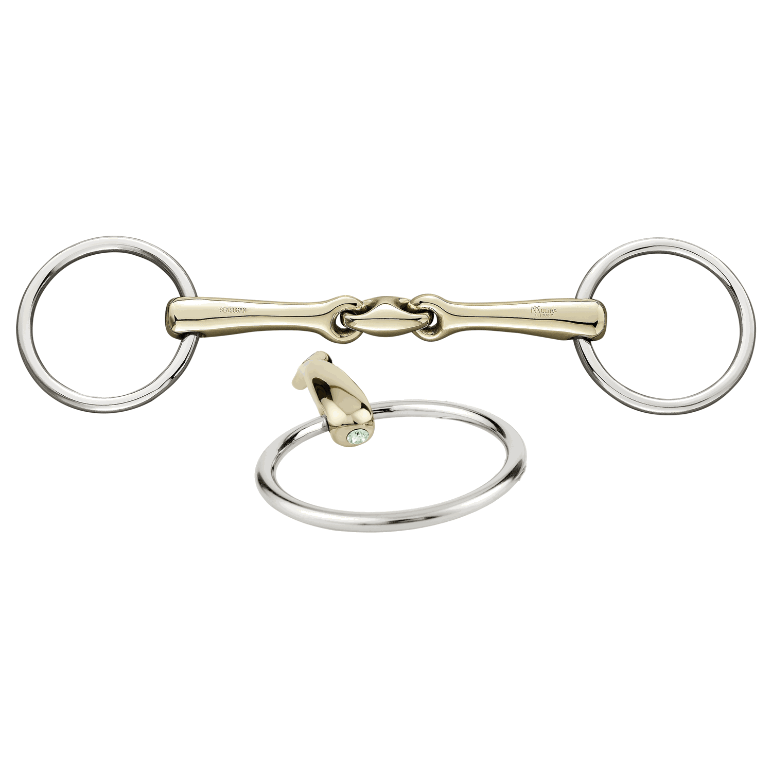 KK Ultra Loose Ring Shine Bright Bradoon - Double Jointed