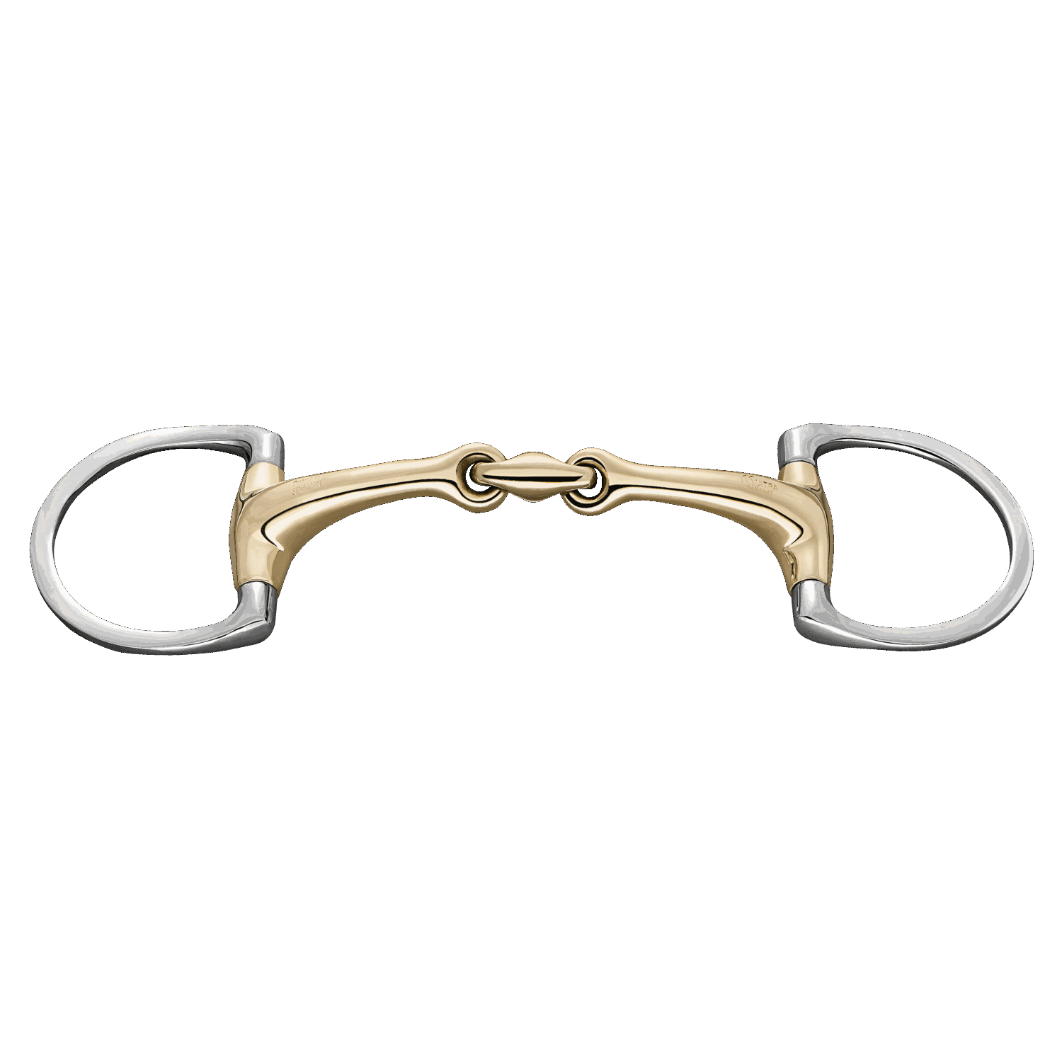 Dynamic RS Eggbutt Bit (D-Shaped Rings) - Double Jointed