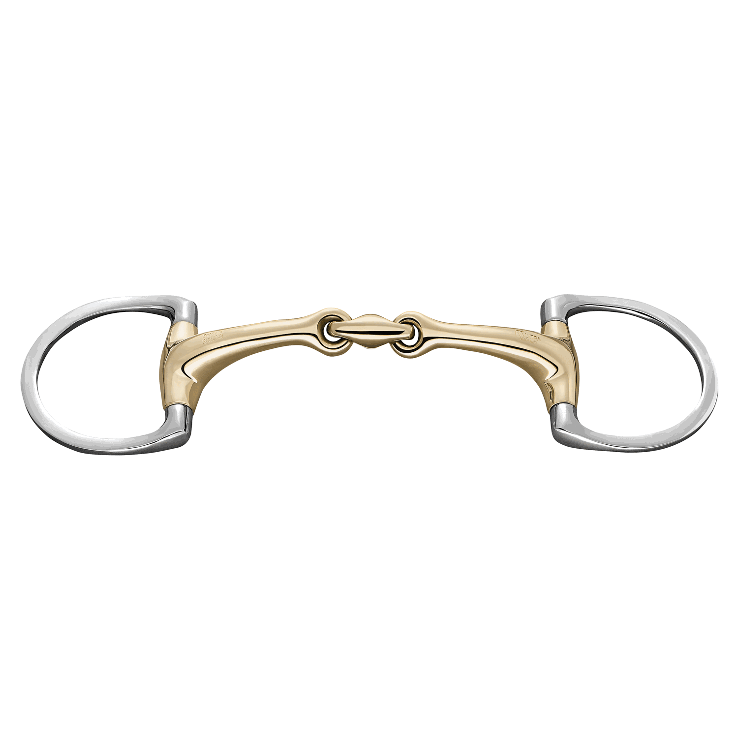Dynamic RS Eggbutt Bit (D-Shaped Rings) - Double Jointed