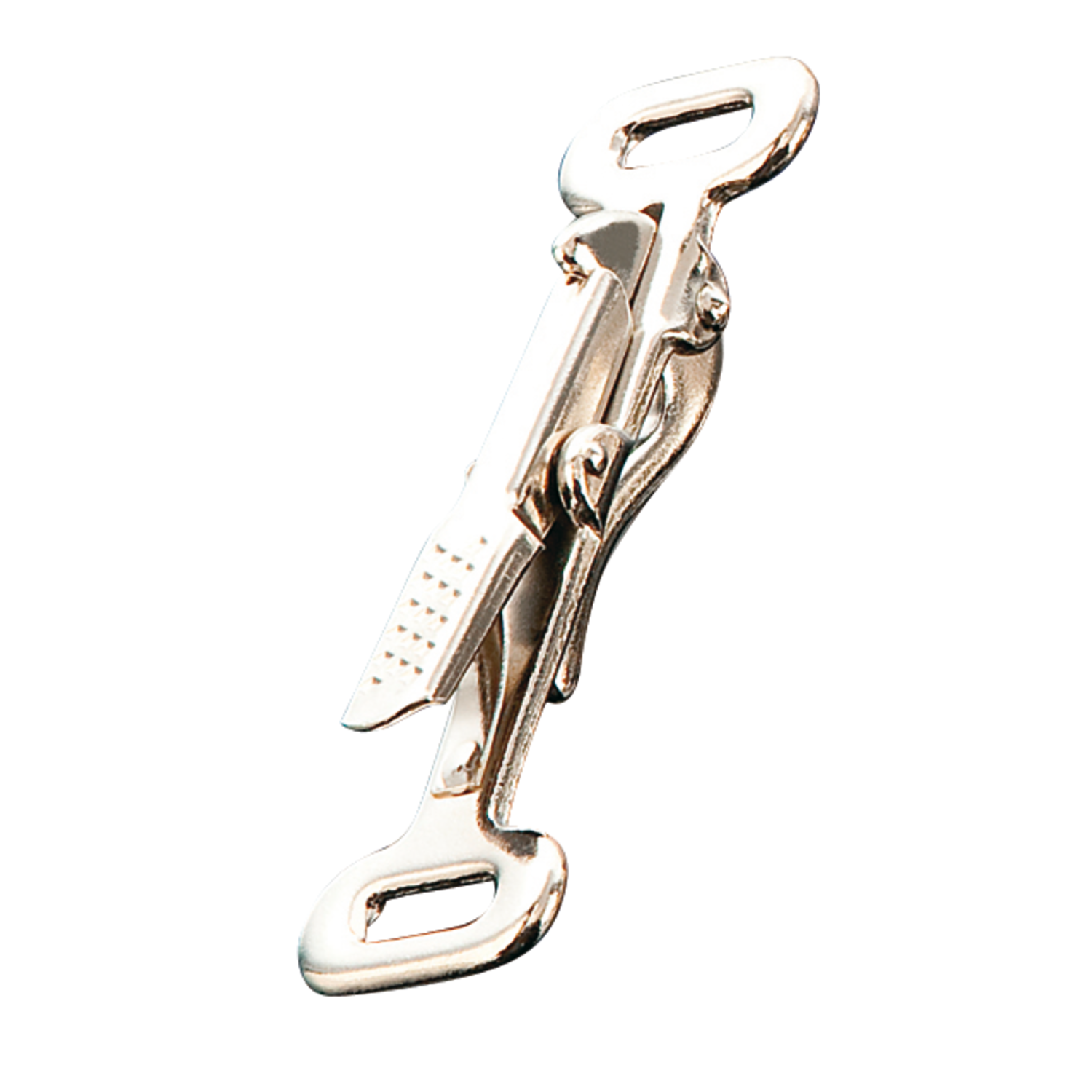 SPRENGER Hunting Leash Hook with 2 Firm Eyes - Steel Nickel Plated