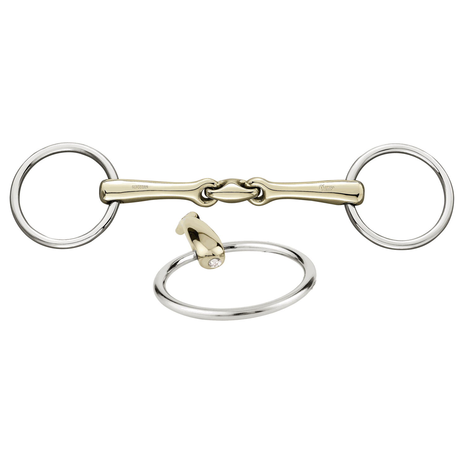 KK Ultra Loose Ring Shine Bright Bradoon - Double Jointed