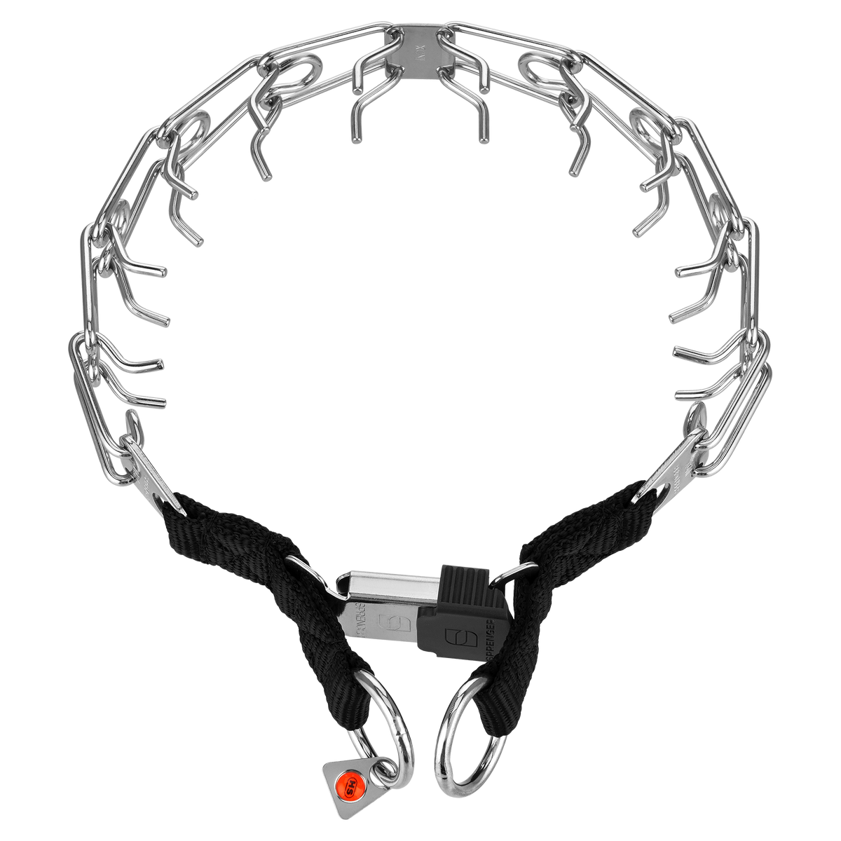 ULTRA-PLUS Training Collar with Center-Plate and ClicLock - Stainless steel