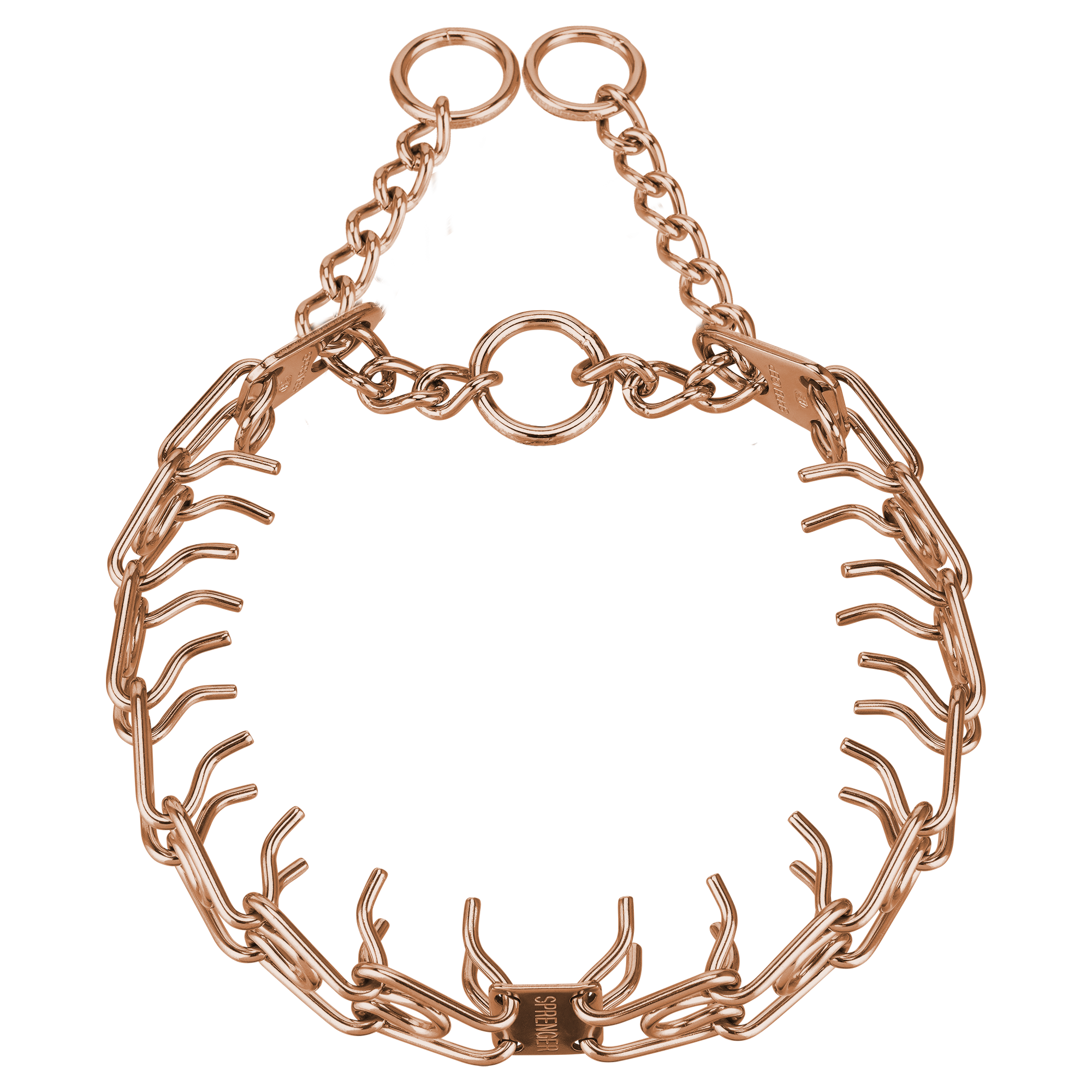 ULTRA-PLUS Easy On Training Collar with Center-Plate & Assembly Chain - CUROGAN 3.0 mm Short Version