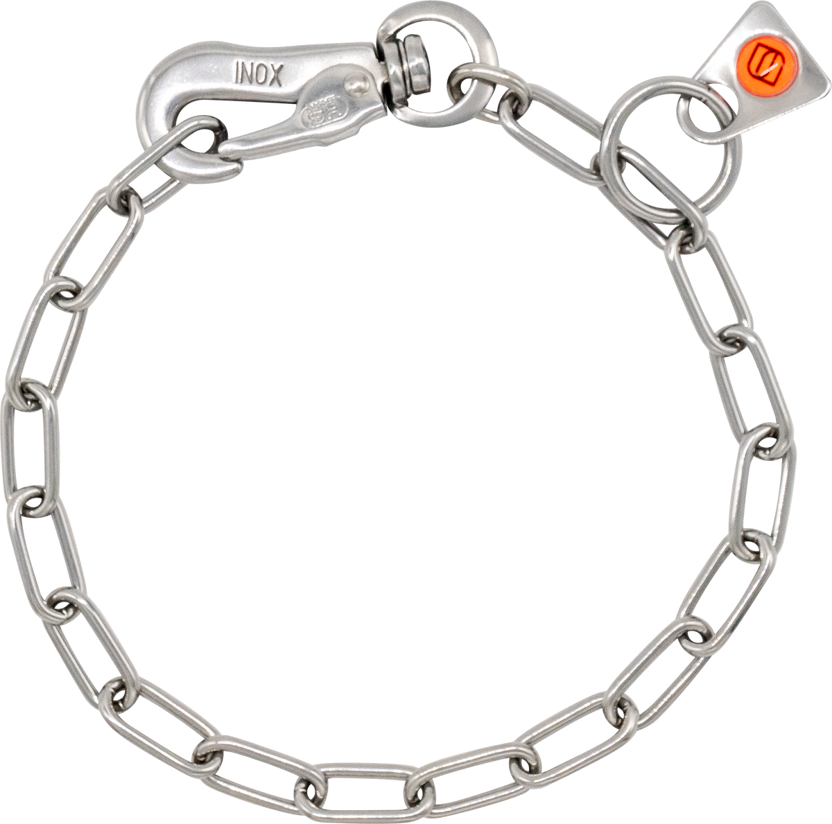 Adjustable Chain Collar with SPRENGER Hook - Stainless Steel, 2.0mm Wi