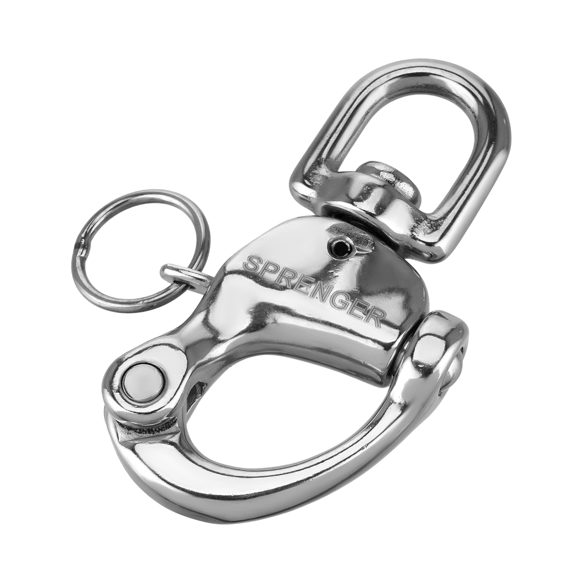 Snap Shackle with Fixed Eye, Stainless Steel