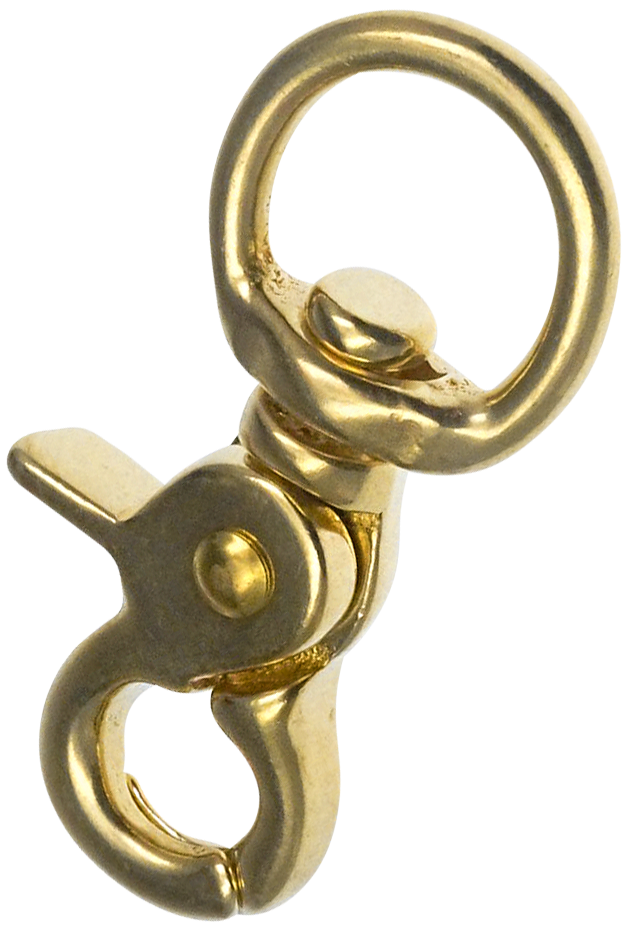 Scissor Snap Hook - Brass Polished