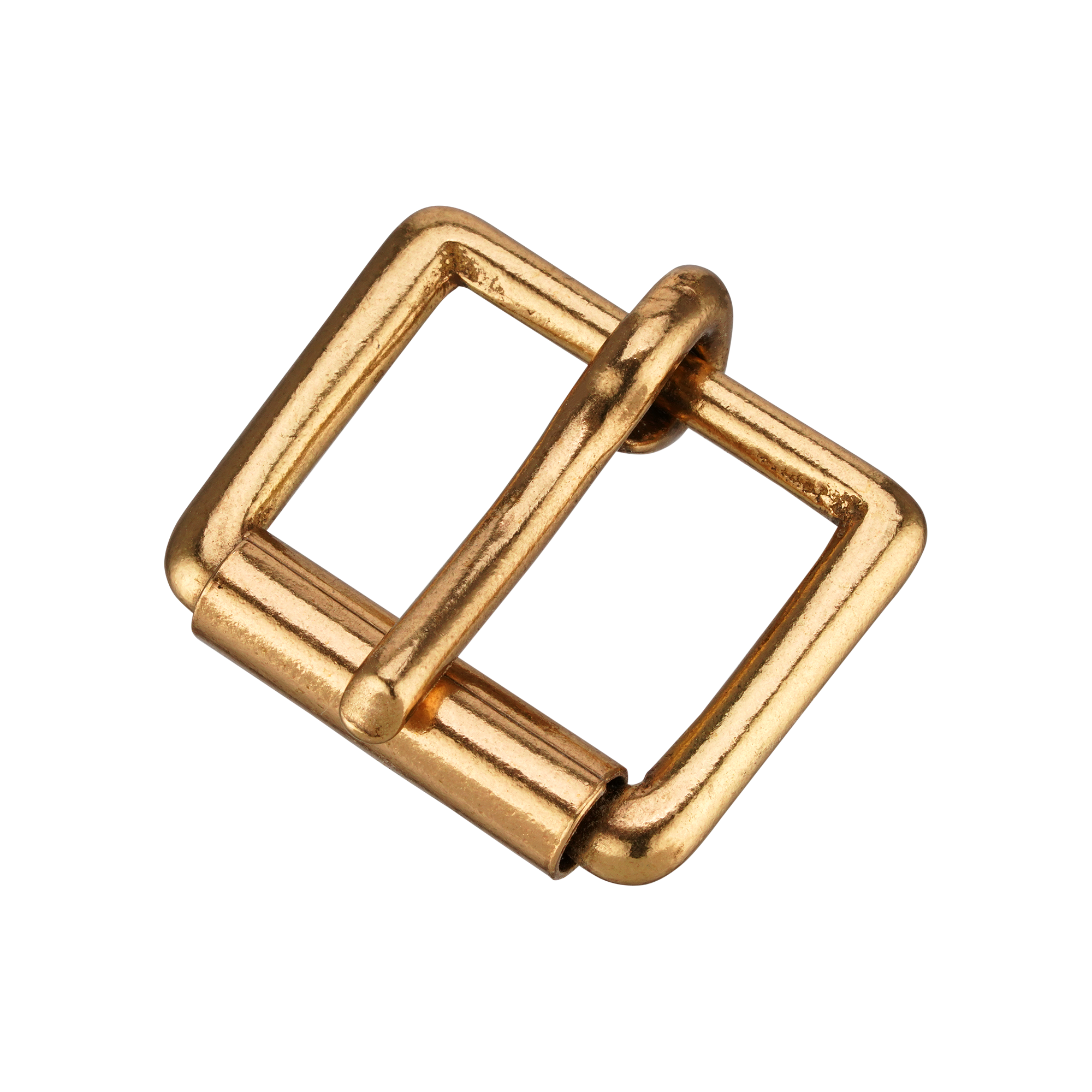 Casted Roller Buckle - Brass Polished