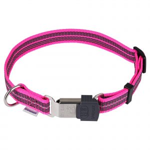 pink adjustable dog collar