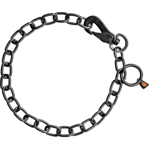 dog chain collar stainless steel black sprenger chain