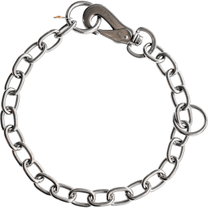 medium chain link dog collar sprenger hook