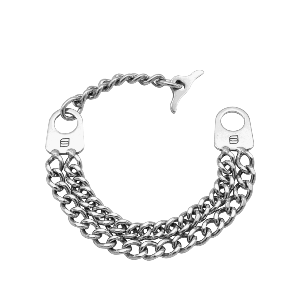 stainless steel silver chain bracelet